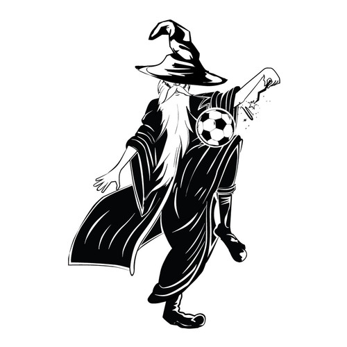 Soccer Wizard Cartoon Ontwerp door KreativeMinds99