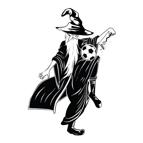 Soccer Wizard Cartoon Diseño de KreativeMinds99