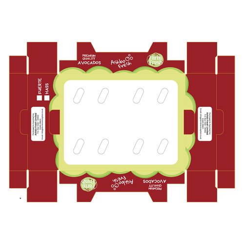 Avocado export box design Design by MarshelTc