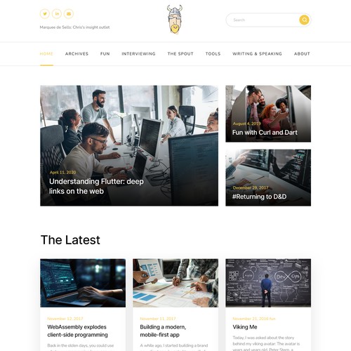 Web page design contest entry by MercClass