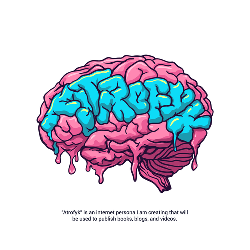 Help me melt brains with a logo representing my internet persona Design réalisé par jacondsign