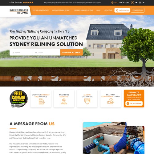 ⭐ SYDNEY PLUMBING COMPANY NEEDING FRESH NEW WEBSITE Design by Webwooter™