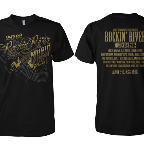 Cool T-Shirt for Country Music Festival Design por Vick'z