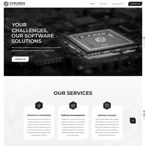 Designs | Design of a Corporate Website | Web page design contest