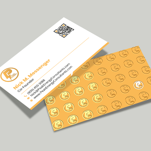 Modern Business Card Design for Electric Energy and Solar Company Design by boniamin