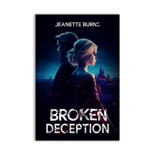 Book cover design for a novel called Broken Deception Design by SamArt❄️