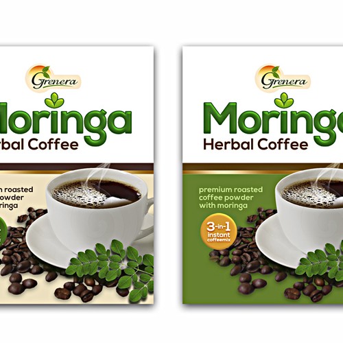 Moringa Herbal Coffee Diseño de rafjam