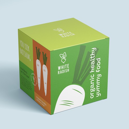 WHITE RADISH-meal prep box Design by heli☀sentris