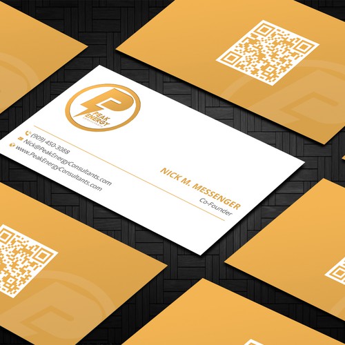 Modern Business Card Design for Electric Energy and Solar Company Design by Taaiebah