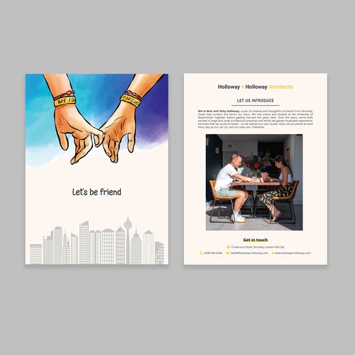 Fun flyer for couple run architecture studio Design by korban