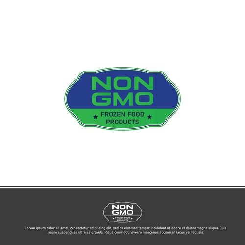 Food Packaging NON-GMO Logo Design réalisé par ©Zone™