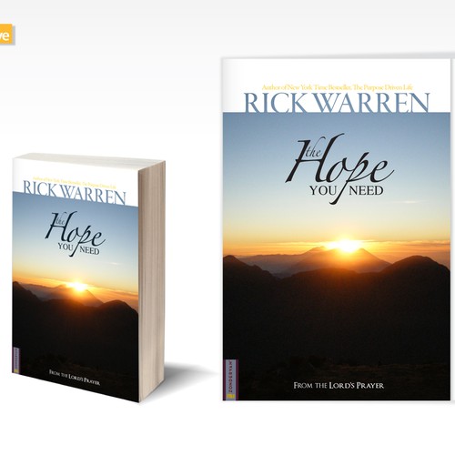 Design Rick Warren's New Book Cover Diseño de dobleve