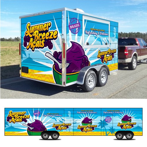 Rotulación de auto, camión o camioneta propuesta en el concurso por J0taeMe_