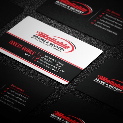 Business Card Design for Moving Company Diseño de GrapLink