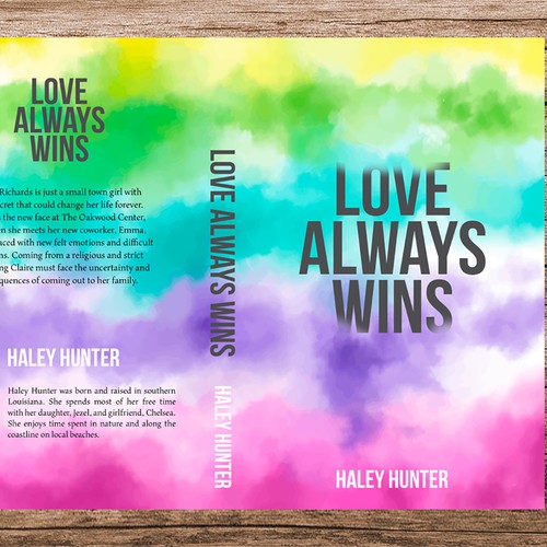 LGBTQ lesbian Loud and proud rainbow book cover To Attract readers Design by dalim