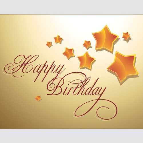 Create cool birthday card designs! Design by Guidea