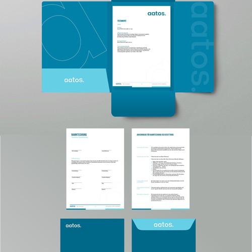 Stationaries for legal docs! (A4 Envelope, Folder, A4 Document) Design by Xclusive16