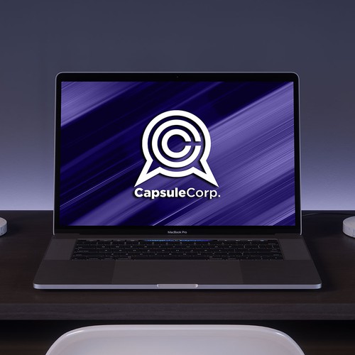 Design di Logo Capsule Corp, univers DBZ di mahabadesign