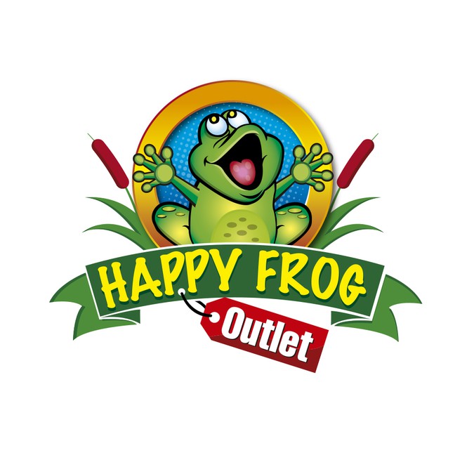 Create a Cool Modern Happy Frog illustration for Happy Frog Outlet ...