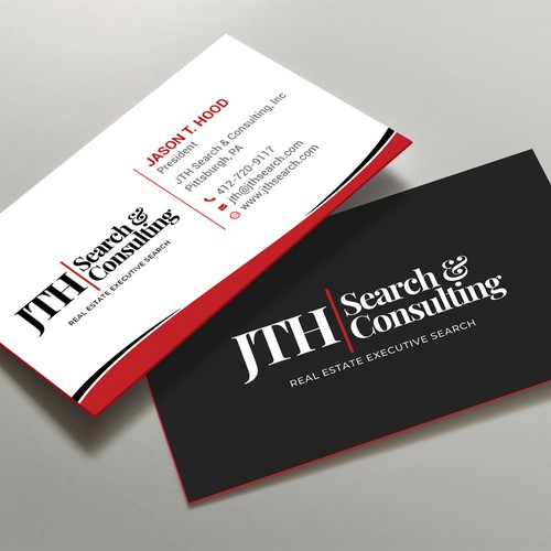 Business Card Design for Executive Search Firm Design by TanLearn