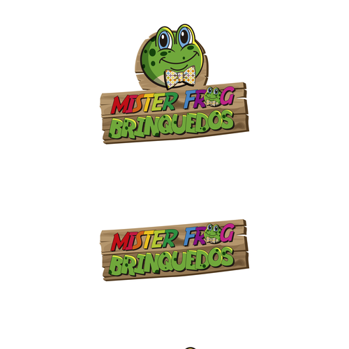 "Mister Frog Toy Shop Searchs: Logo + Visual Identity" winning Logo & brand guide