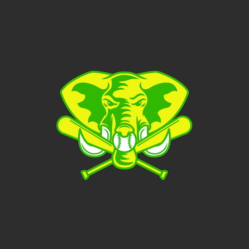 Travel Baseball Team Logo & Patch - Elephant Design by jkvall