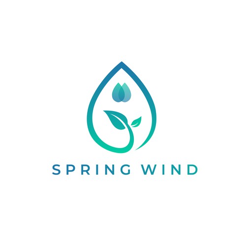 Spring Wind Logo Réalisé par SennDesigner