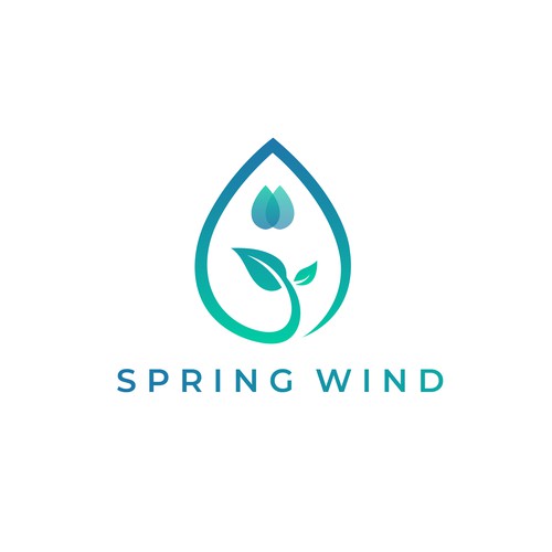 Spring Wind Logo-ontwerp door SennDesigner