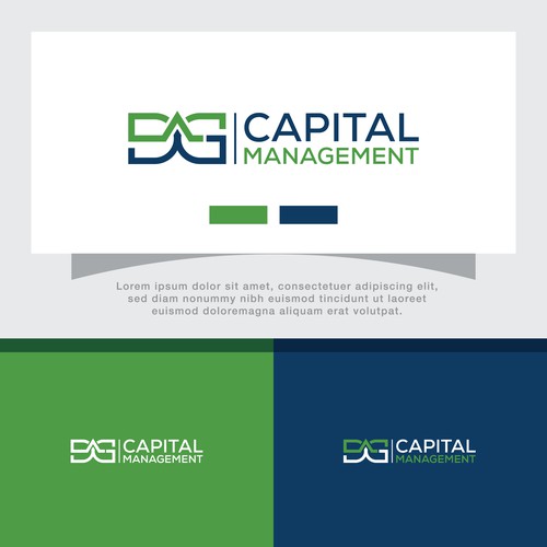 Logo & Brand guide for DG Capital Management an options trading Hedge Fund. Design by rouf_art