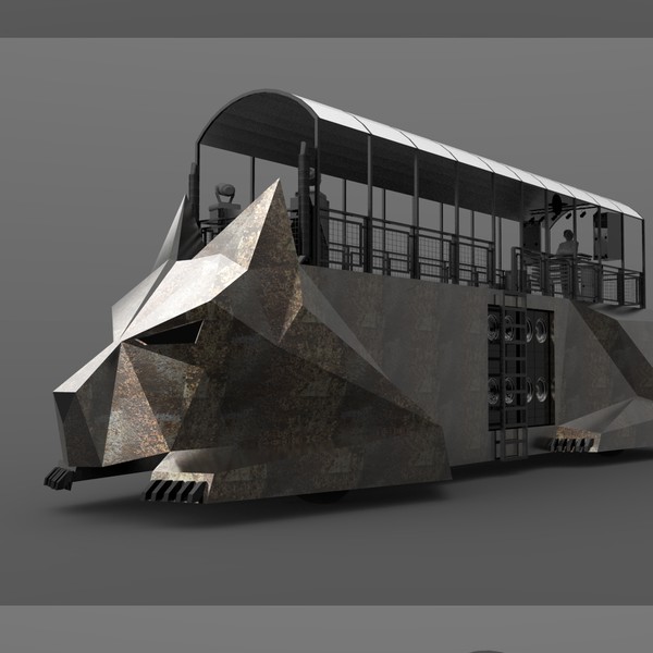 "HUGGZILLA" mutant vehicle