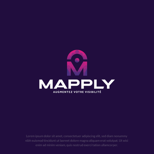 Create a logo on the visibility of companies (on a map) Design by Riyad Sbeat