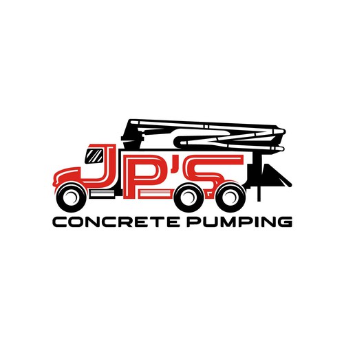 fun & simple masculine concrete pump truck logo Design réalisé par SPECTAGRAPH