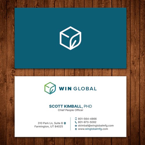 WIN Global Business Card Design Diseño de ™SF_Design™