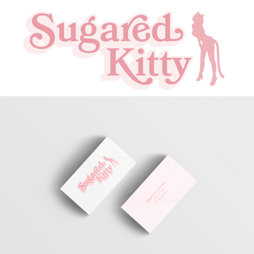 Design a SEXY kitty logo for a women's hair removal salon - Sugared Kitty - Studio Design by roxirolls