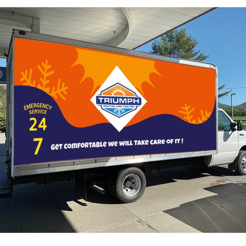 HVAC van wrap Design by the Moon Flower