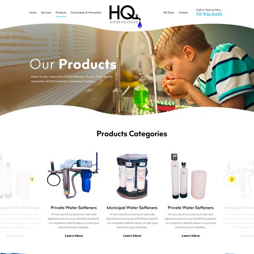 Website for Water Treatment Website Réalisé par OMGuys™