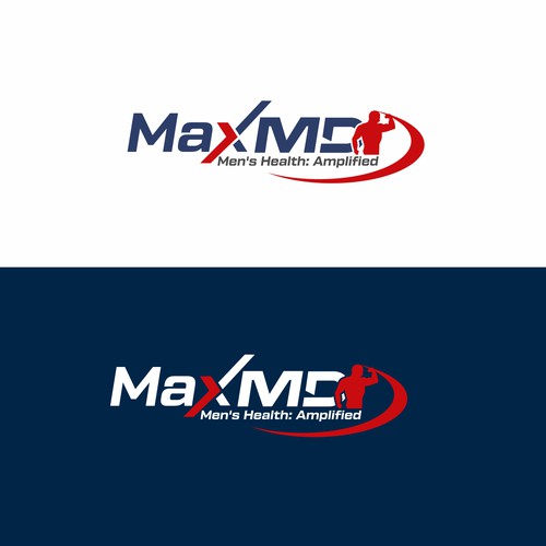 Max MD tele-medicine practice catering to men's health needs a powerful, modern logo-ontwerp door AltDzg