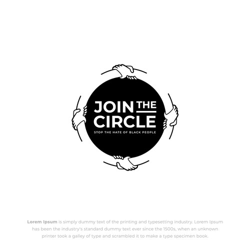 Anti racism logo Design by CreativeJAC