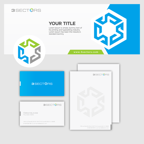 Design logo for 3Sectors (Conference and exhibition organization company) Design by debora_