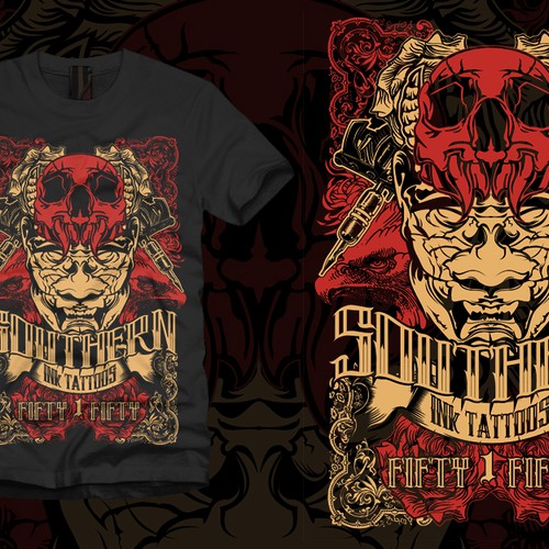 t-shirt design for Southern ink tattoos Ontwerp door vvonnabe