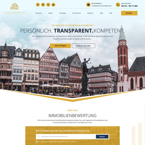 Web page design contest entry by ✨Design Genie✨