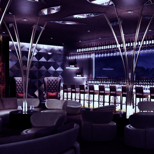 3d Realistic Interior Design For Hookah Lounge Sonstiges Design