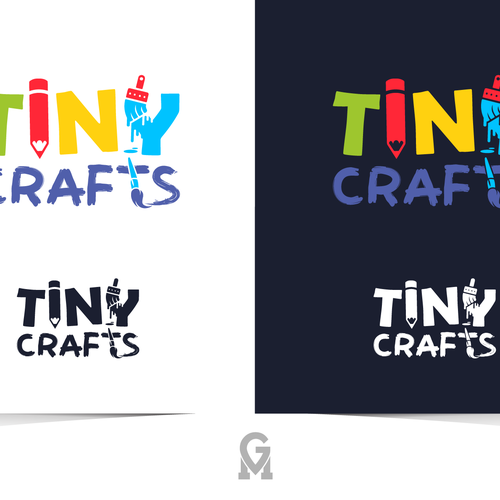 Miniature craft kit logo- please use craft elements in logo Design by M.G. designs