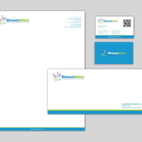 stationery for SteadyMed Therapeutics デザイン by Viktorijan