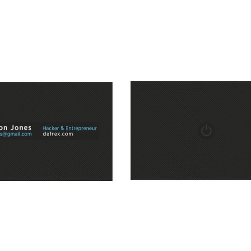 Create an elegant business card for an entrepreneurial hacker Design by xkarlohorvatx