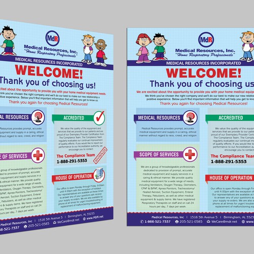 Create a cover page for our "Welcome packet" Design by Daniyal_82