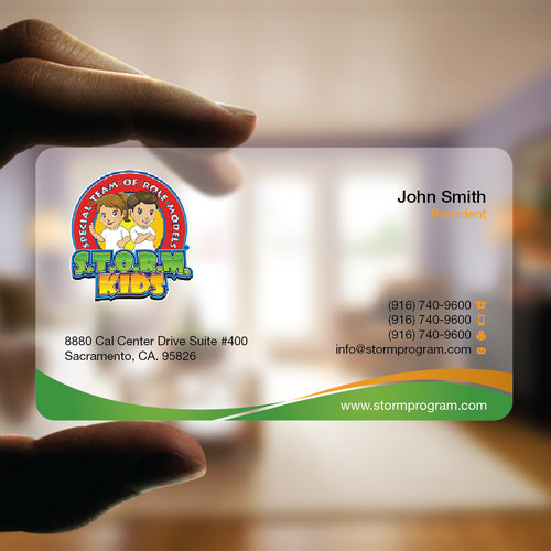 S.T.O.R.M. Program Business Card Design by FishingArtz
