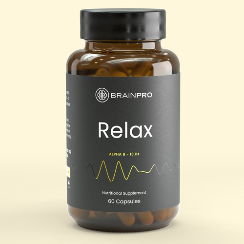 Design a product label for a bio hacker brand - Brain Pro Design by Jonesy