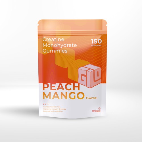 Bag Design for Creatine Monohydrate Gummy brand Design by Outmosphere