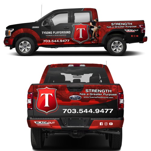 Kick-ass design for kick ass training facility! Design by Logicainfo ♥